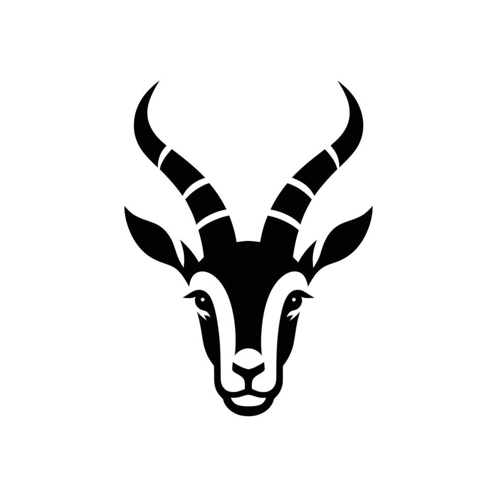 Majestic Antelope Gazelle Head Logo Vector Icon Illustration Design Template