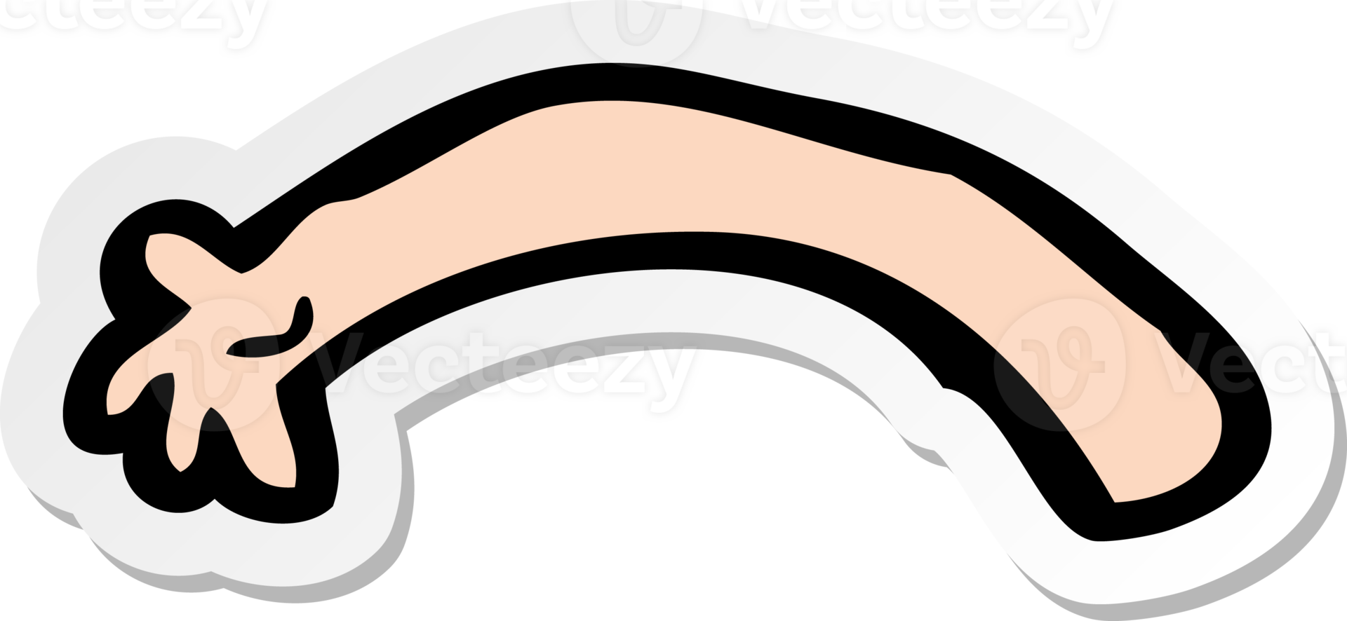 sticker of a cartoon arm png