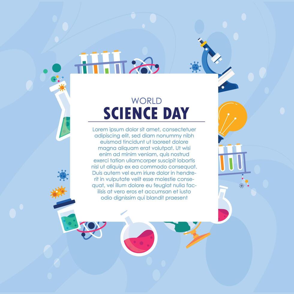 world Science day poster , banner vector