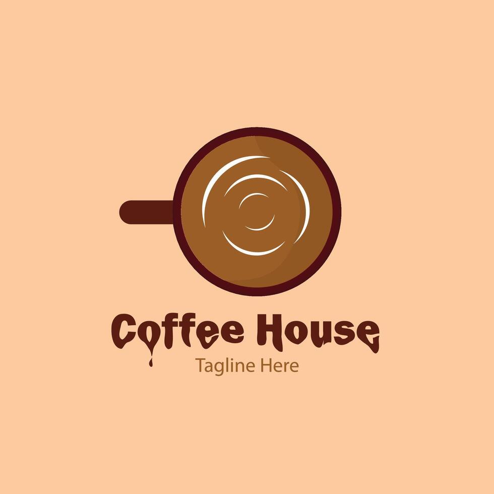 coffee cup logo for coffee cafe vector