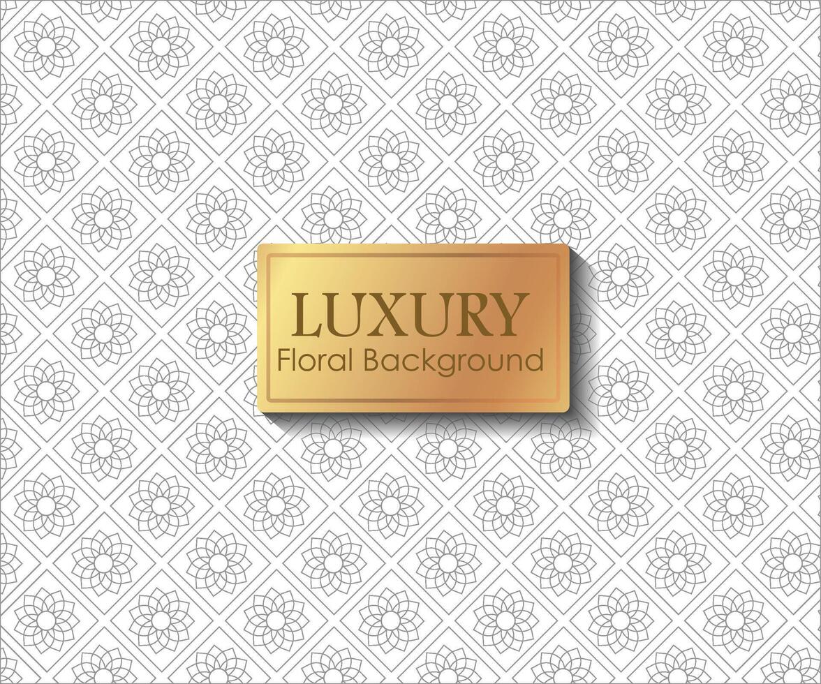 luxury floral grey background vector