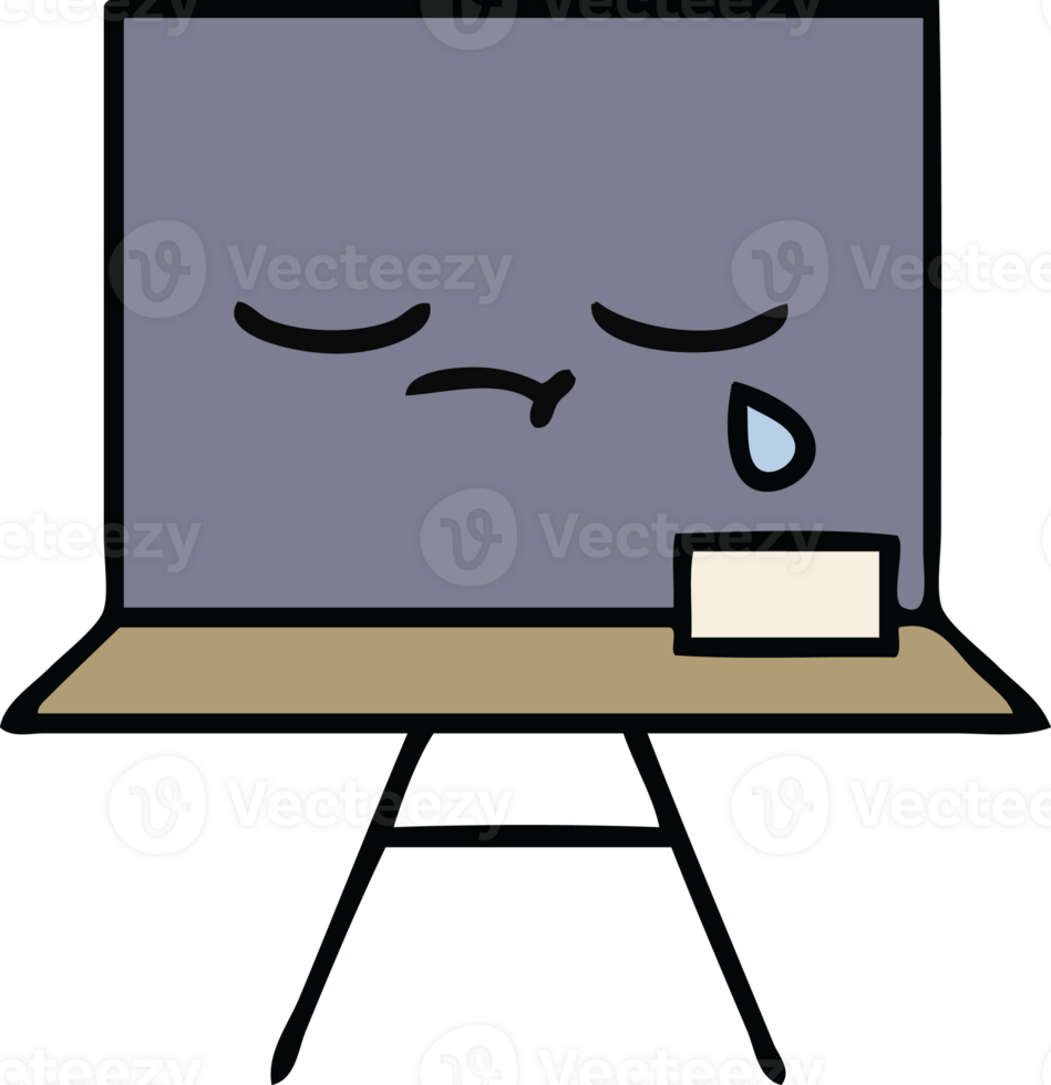 cute cartoon of a chalkboard png