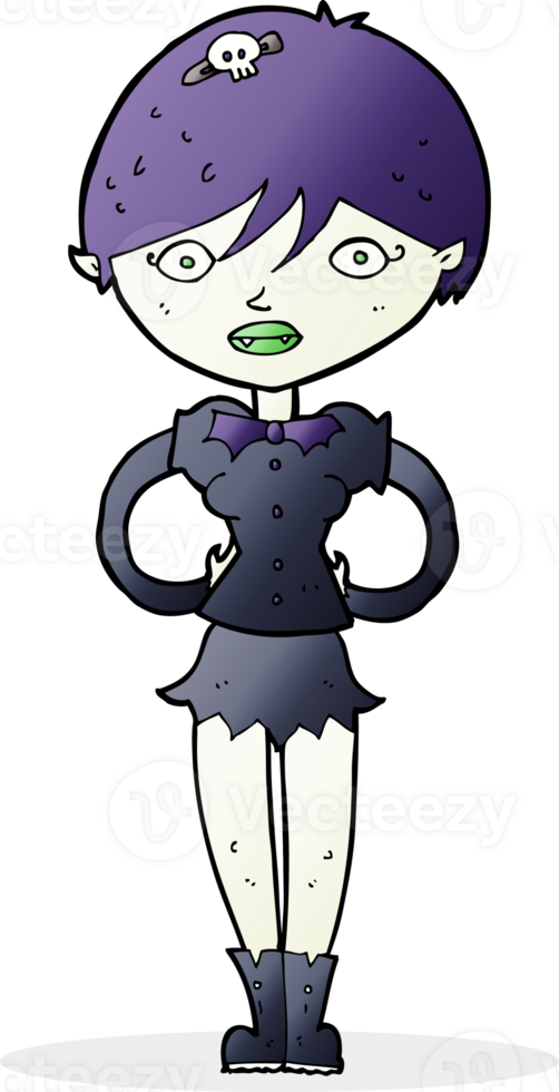 cartoon pretty vampire girl png