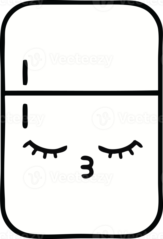 cute cartoon of a fridge  zer png