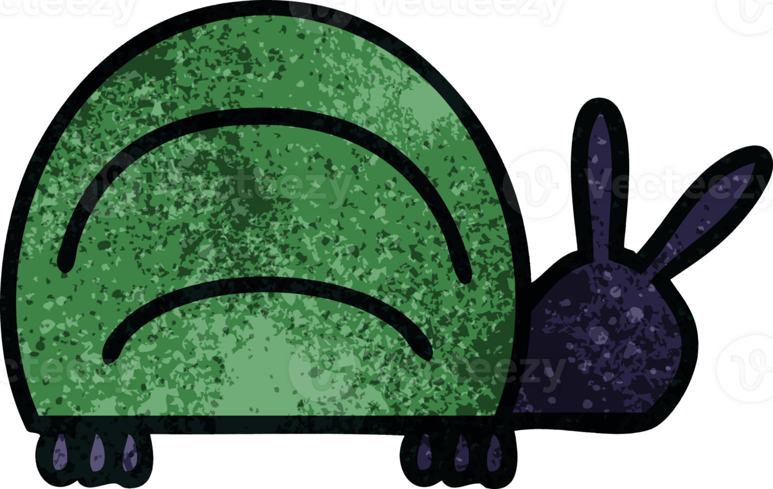 retro grunge texture cartoon of a green bug png