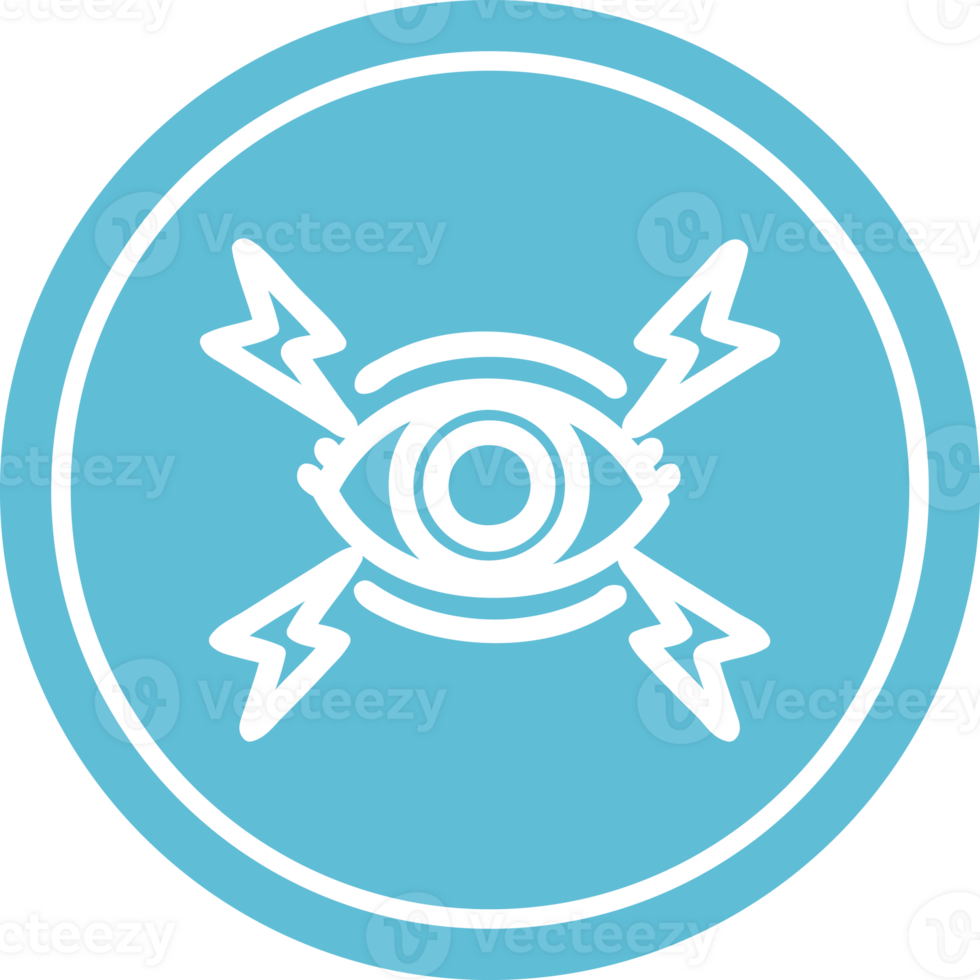 mystic eye circular icon symbol png