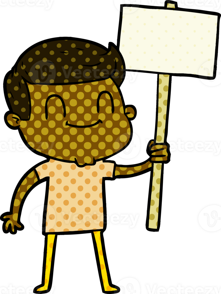 cartoon friendly man png