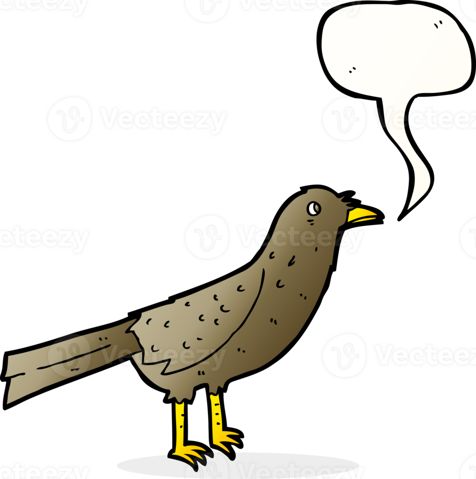 cartoon bird with speech bubble png
