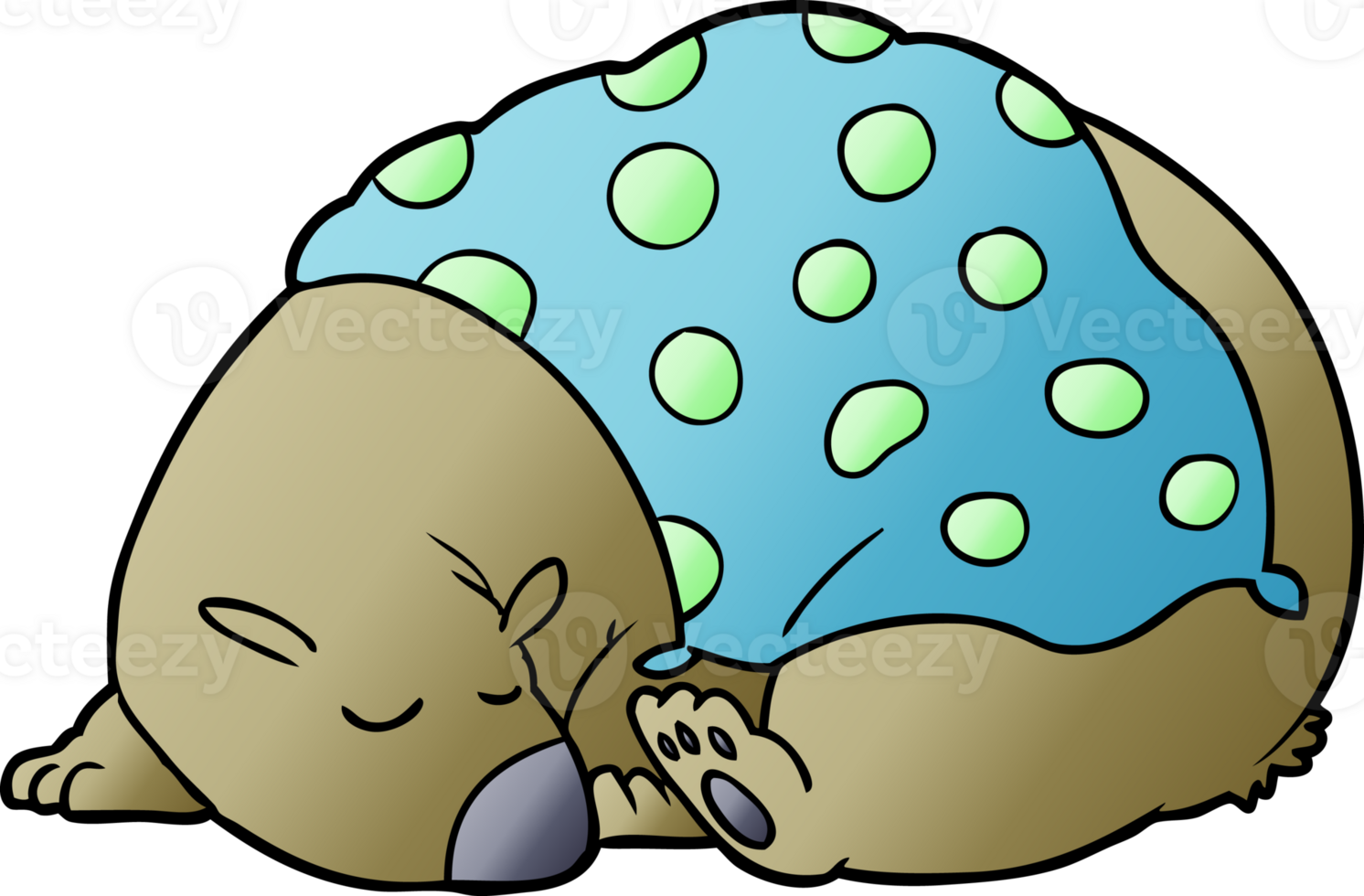 sleeping bear cartoon chraracter png