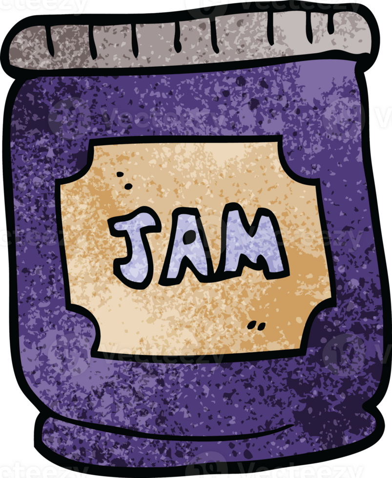 cartoon doodle jam pot png
