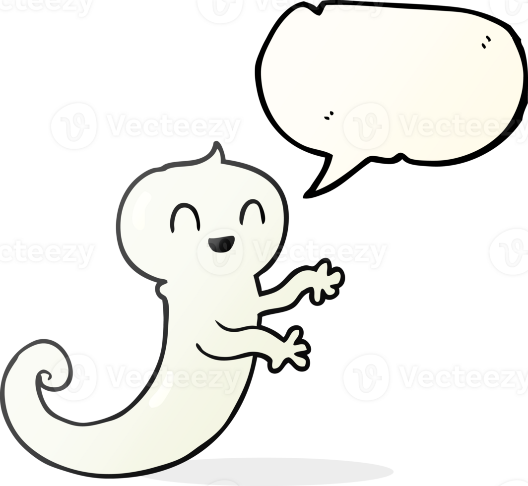 speech bubble cartoon ghost png