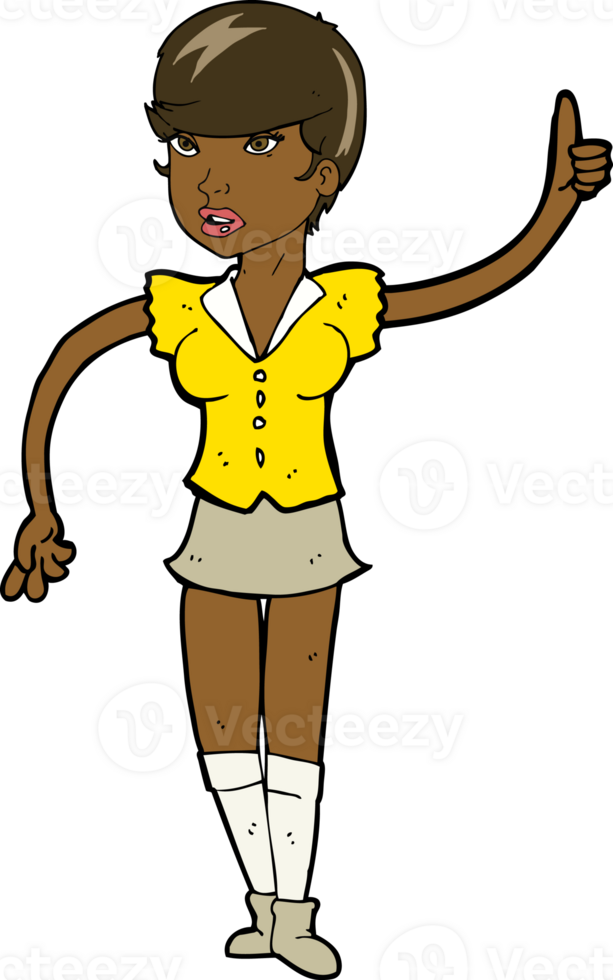 cartoon pretty girl asking question png