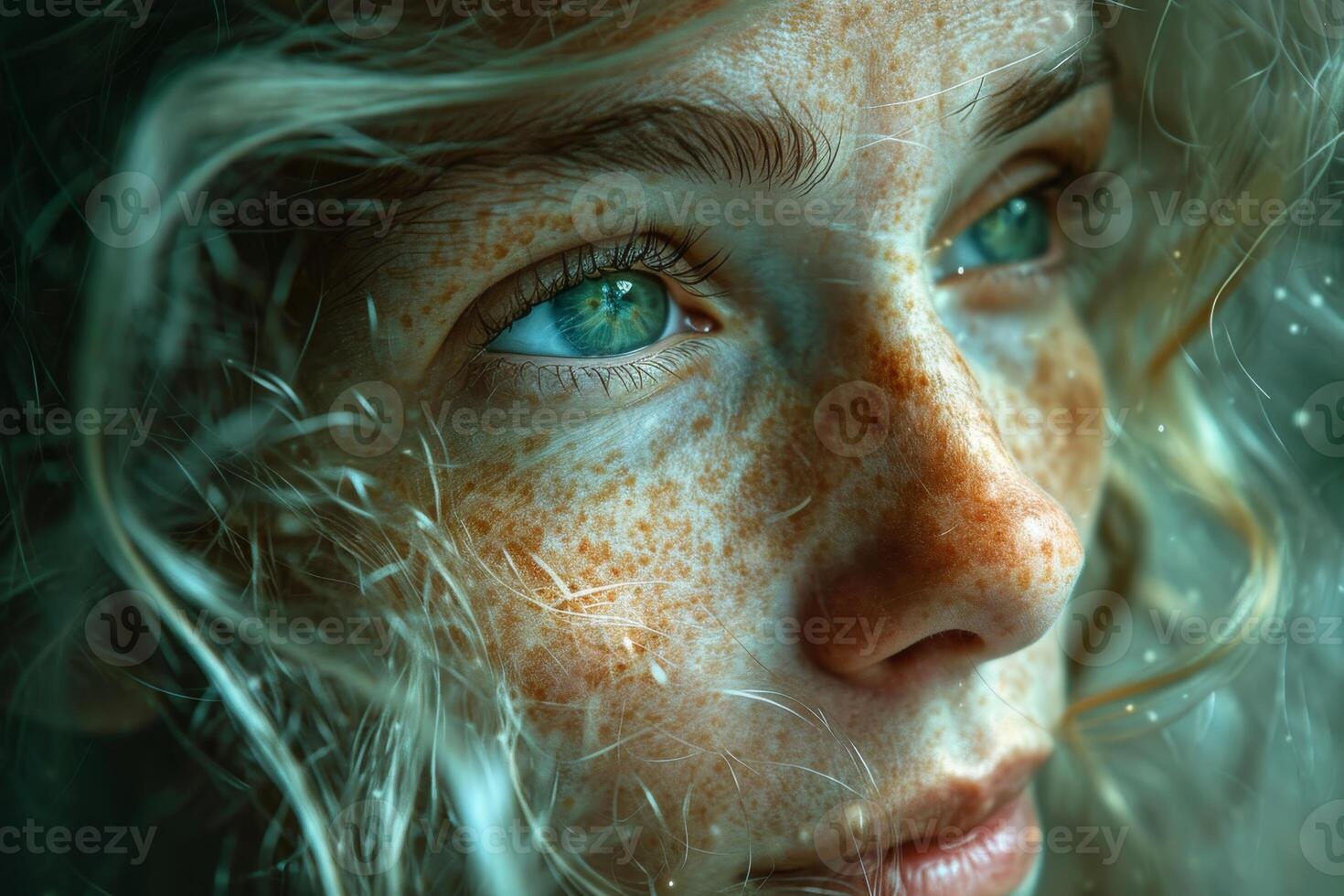 AI generated Portrait of a stylish elderly woman. The concept of aging photo