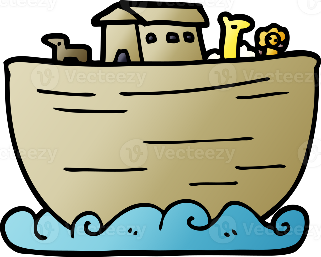 cartoon doodle noahs ark png