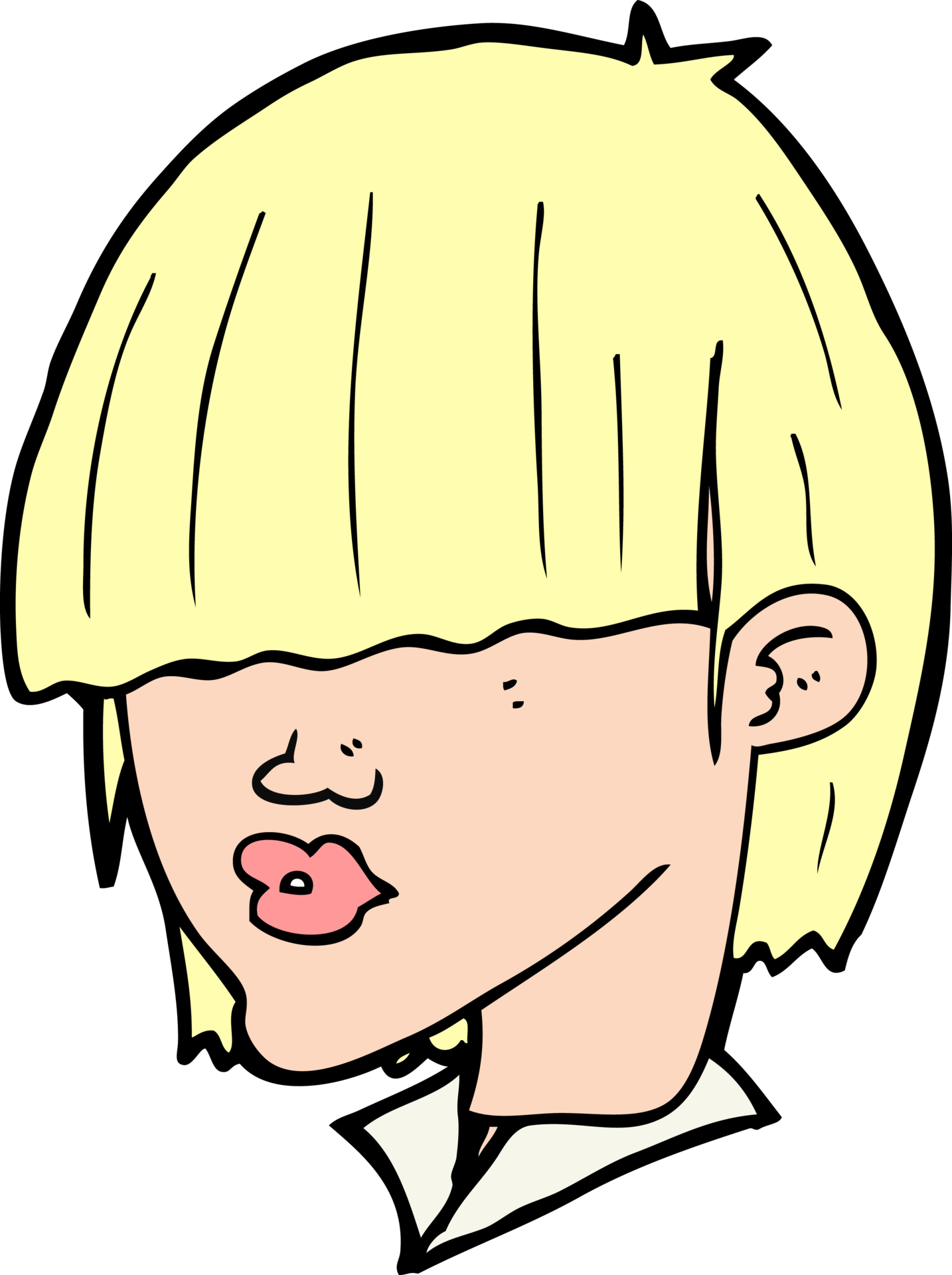 corte de pelo de moda de dibujos animados 39943864 PNG