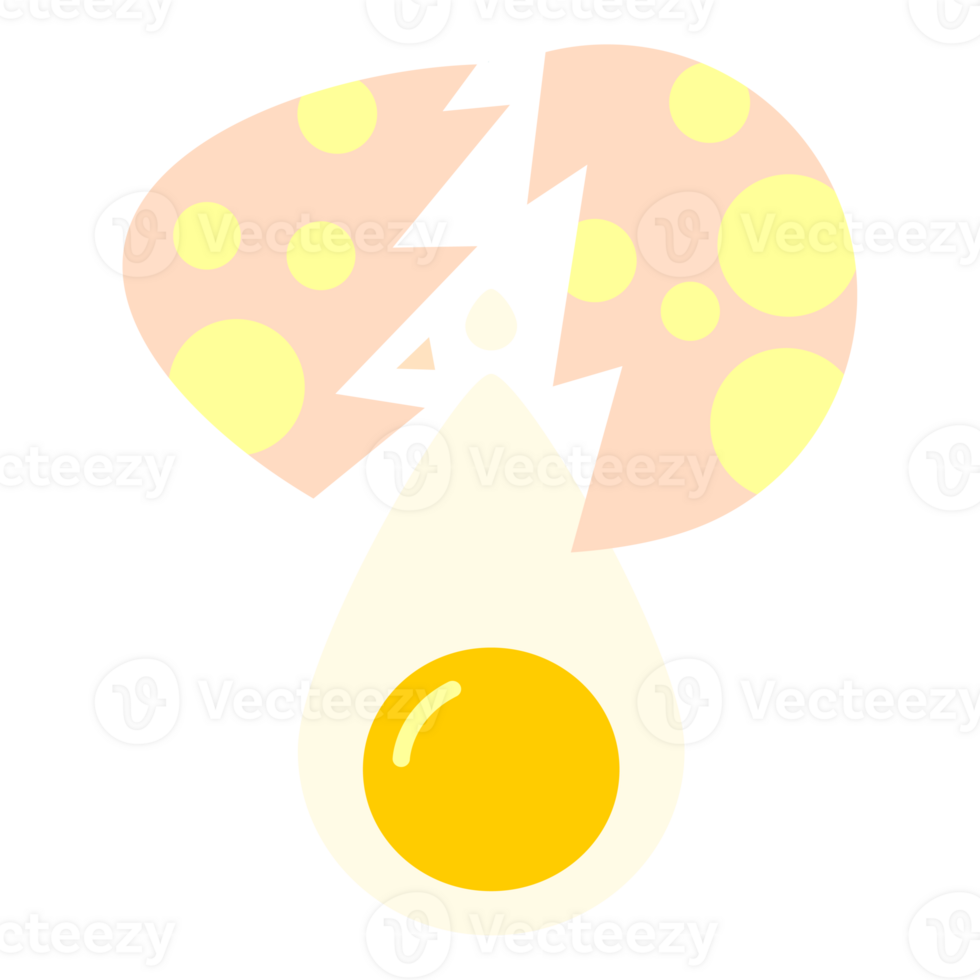 cracked egg with yolk png