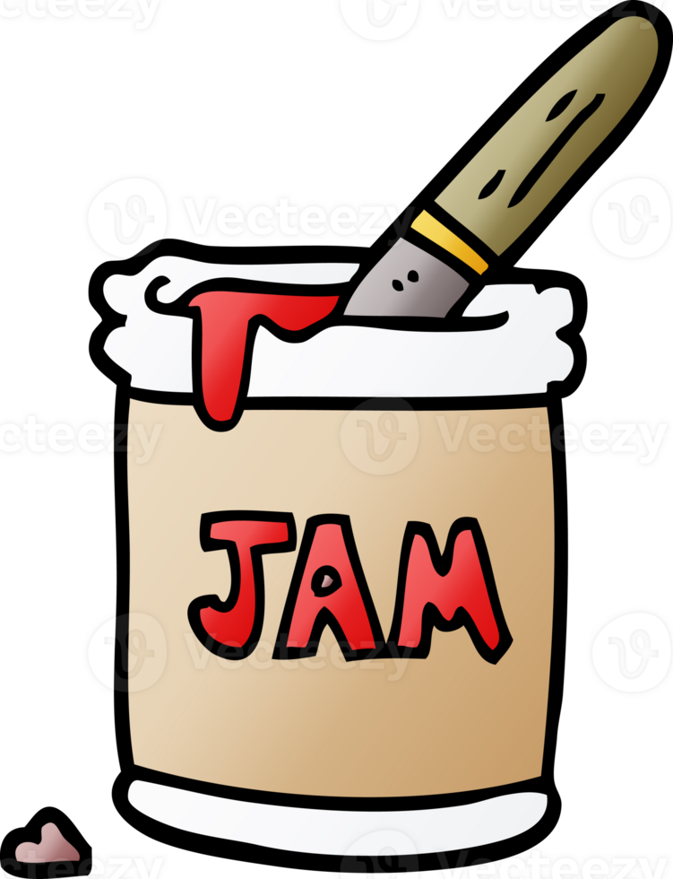 cartoon doodle jam jar png