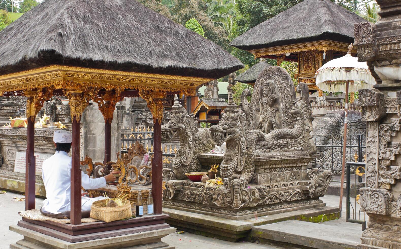 Tirtha Empul temple in Bali, Indonesia photo