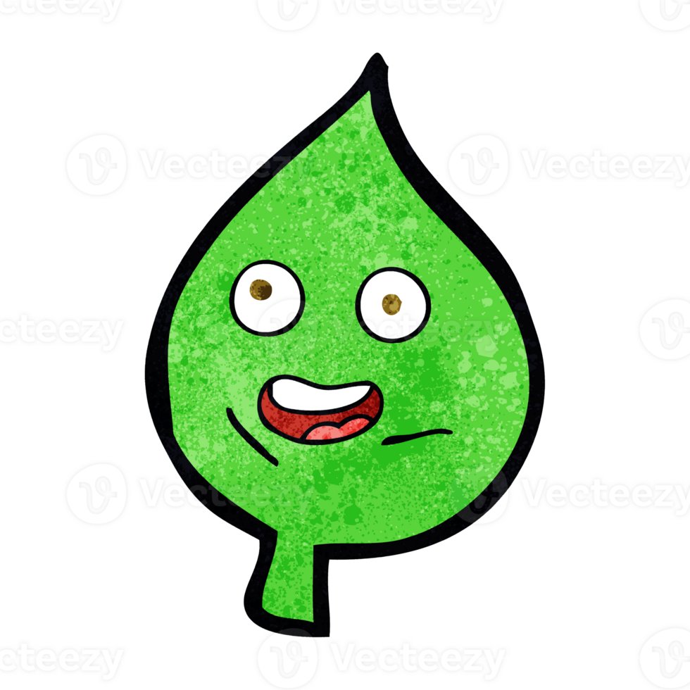 cartoon happy leaf png