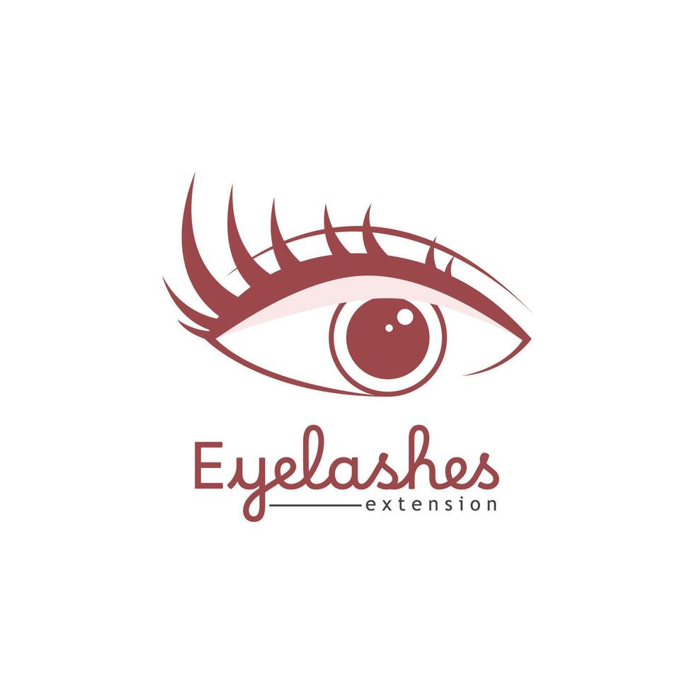 Vector Eyelash Logo Luxury Design