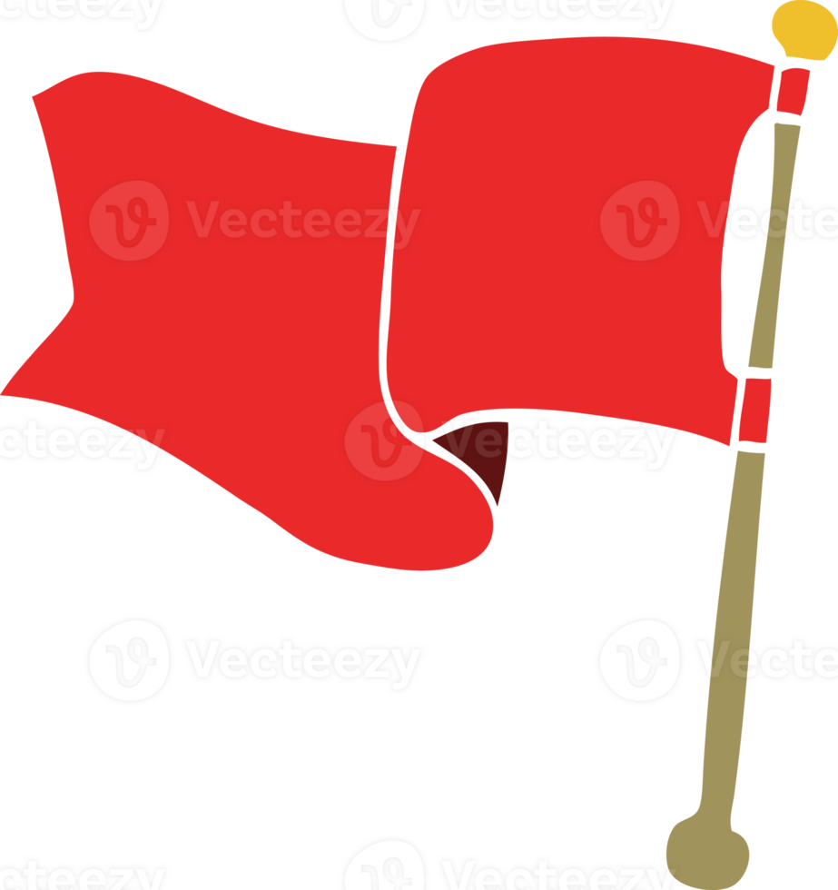 cartoon doodle red flag 39944762 PNG