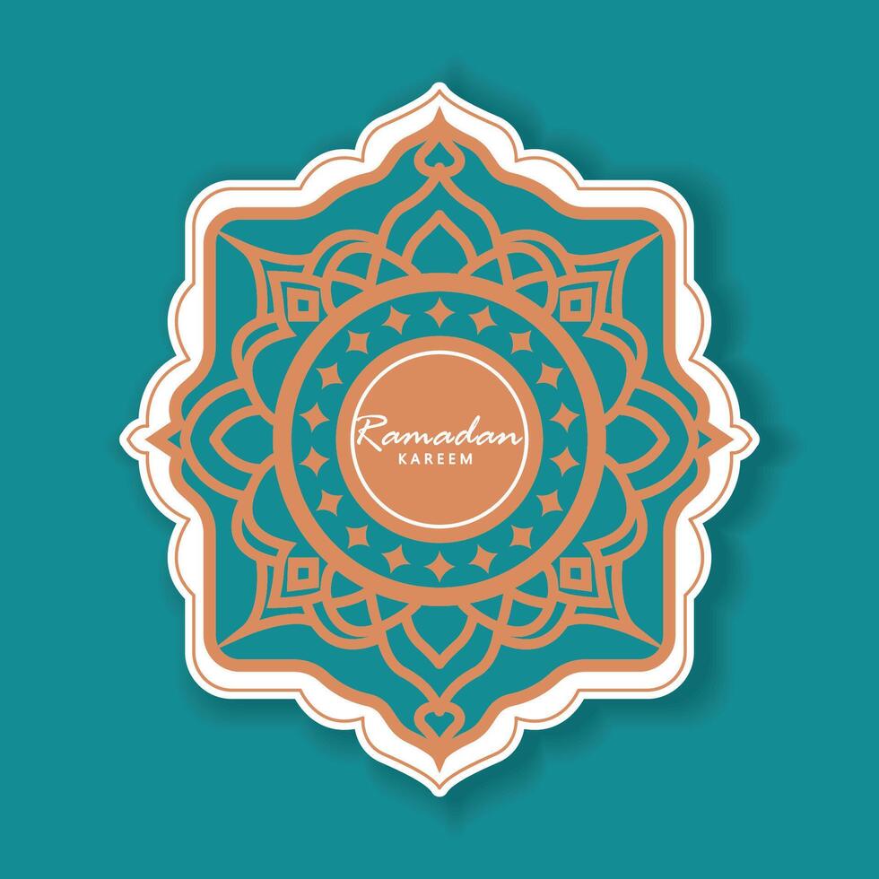 verde antecedentes Ramadán kareem saludo tarjeta diseño vector