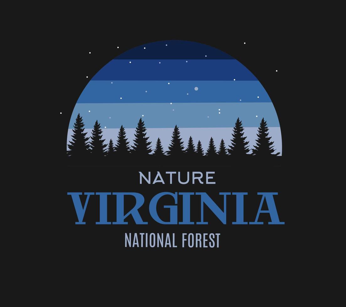 vector of virginia national forest perfect for print, etc