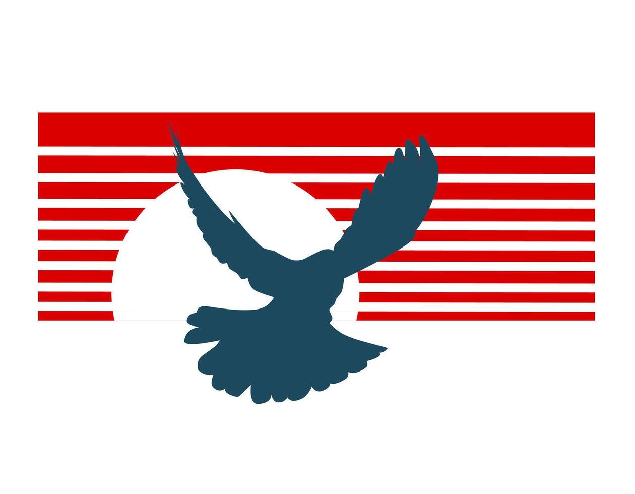 vector of dove in sunset flat design perfect for print, etc