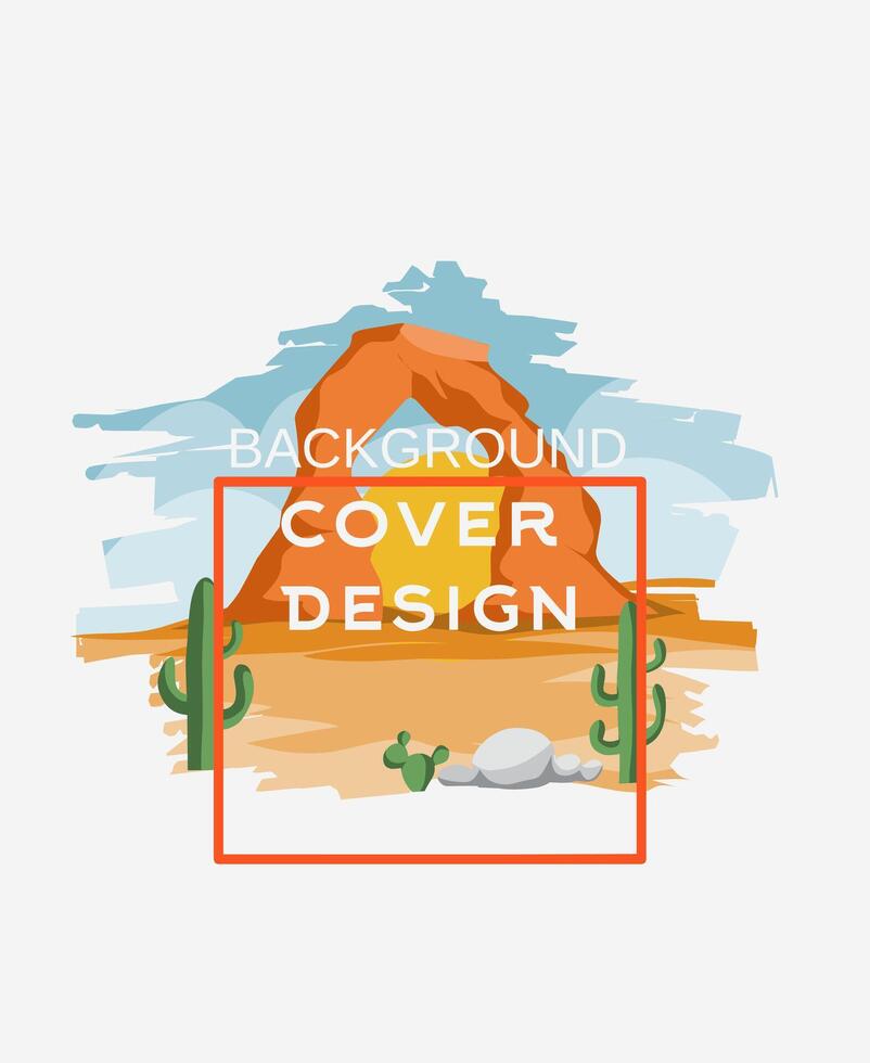 vector of utah national park cover design perfect for print, poster, etc