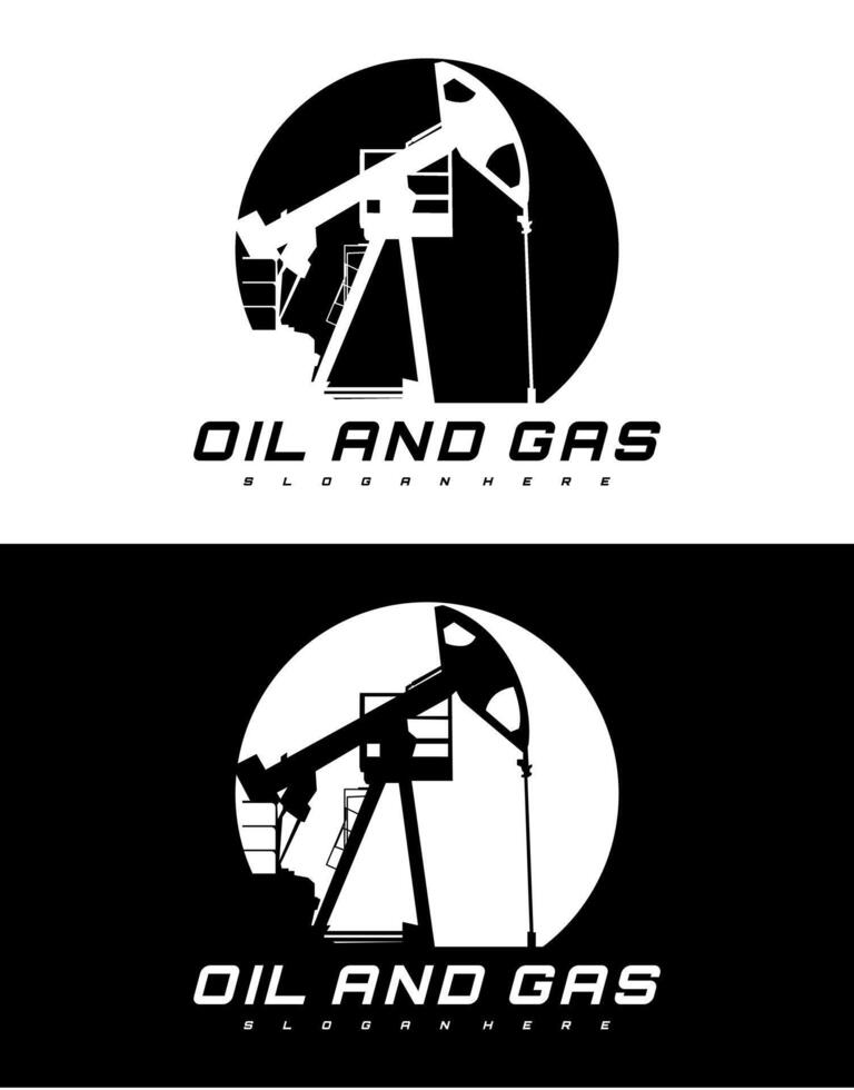 petróleo y gas industy logo diseño vector