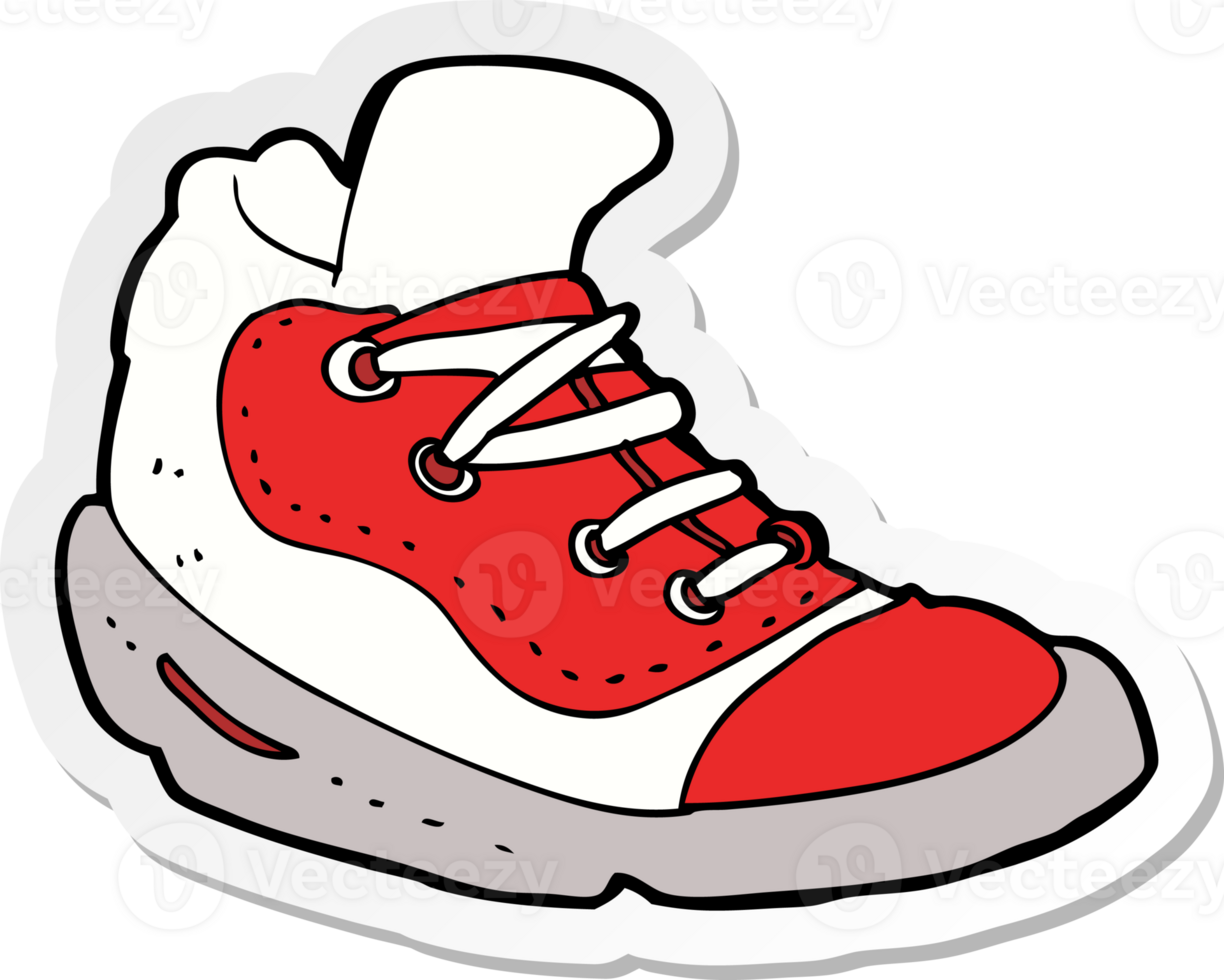 sticker of a cartoon sneaker png