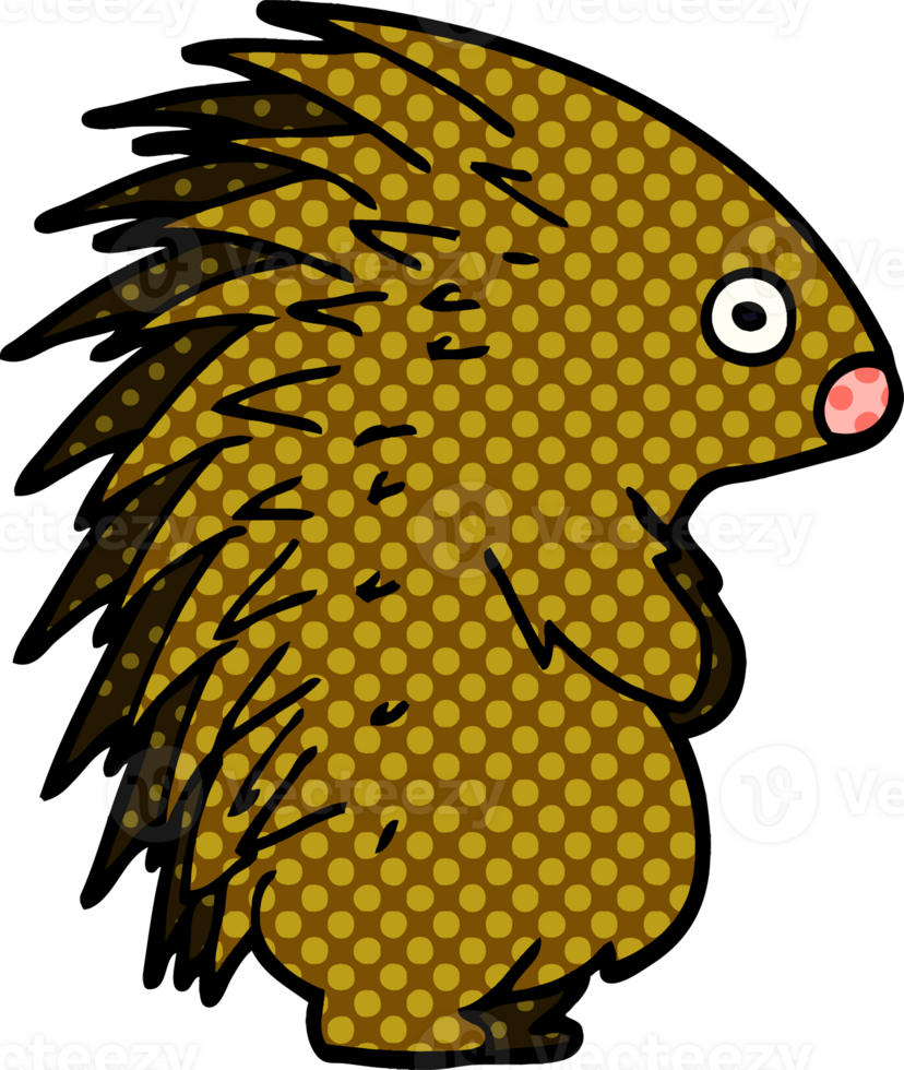 cartoon doodle spiky hedgehog png