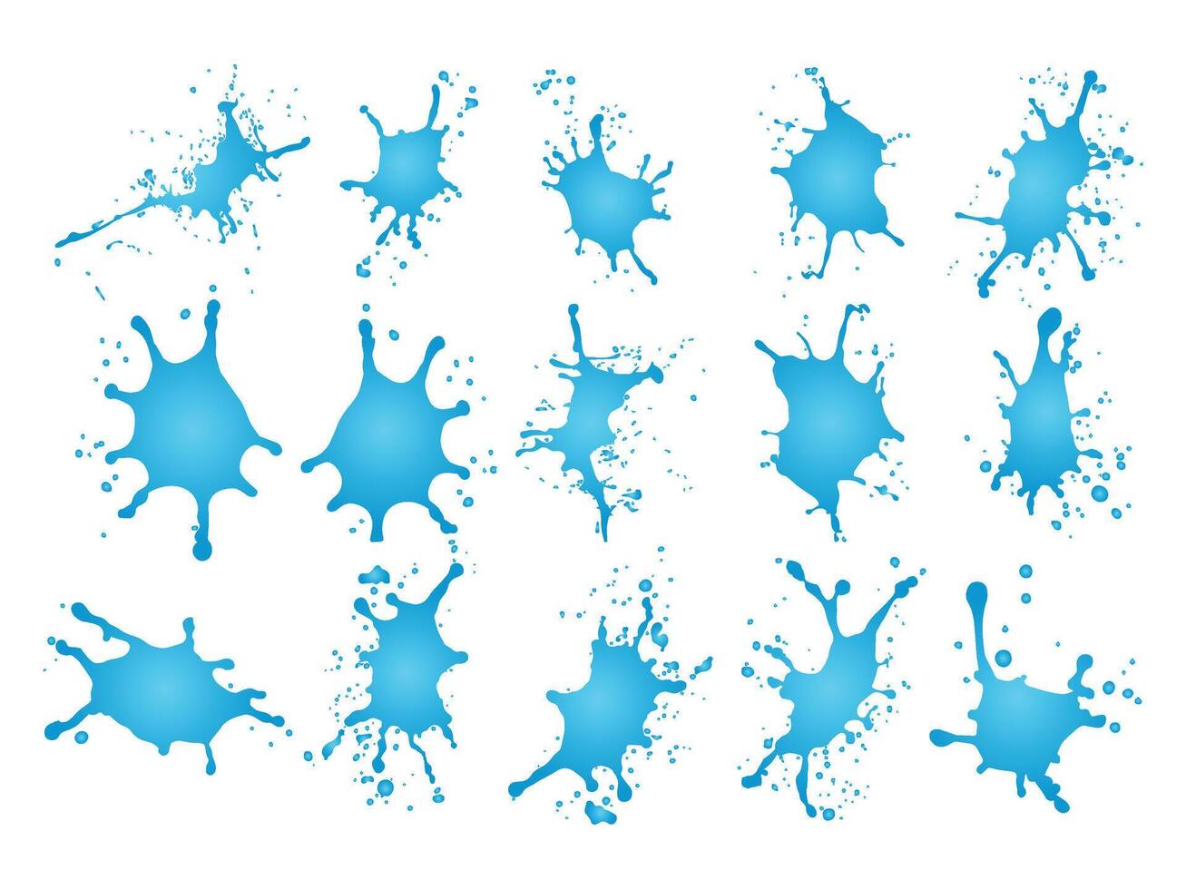 resumen vector vistoso agua salpicaduras icono diseño modelo