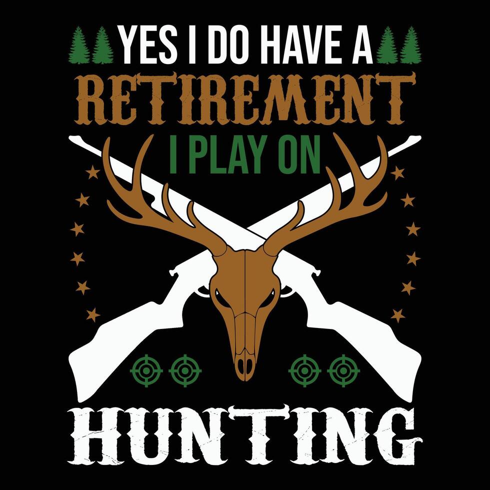 hunting t shirt design vector