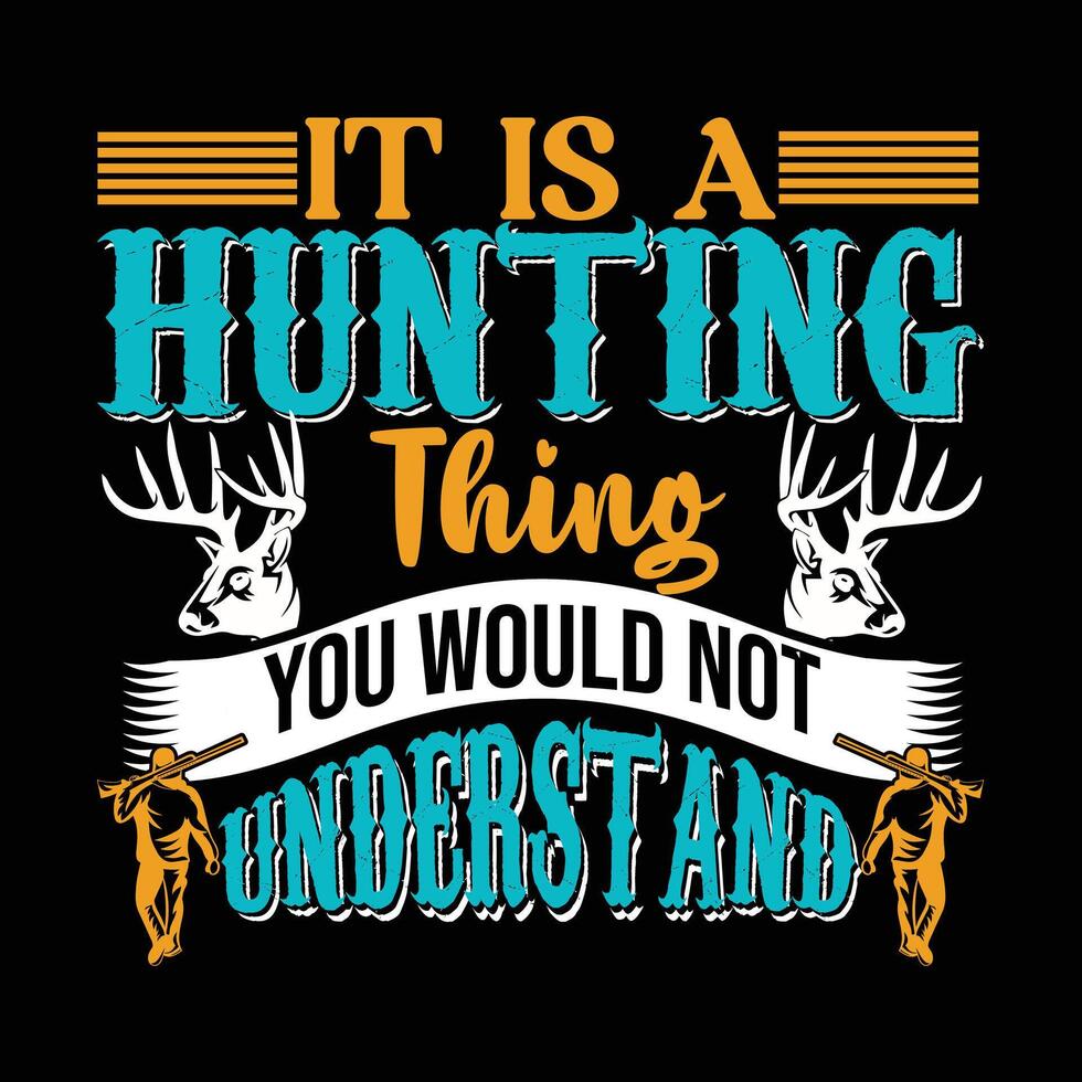 hunting t shirt design vector