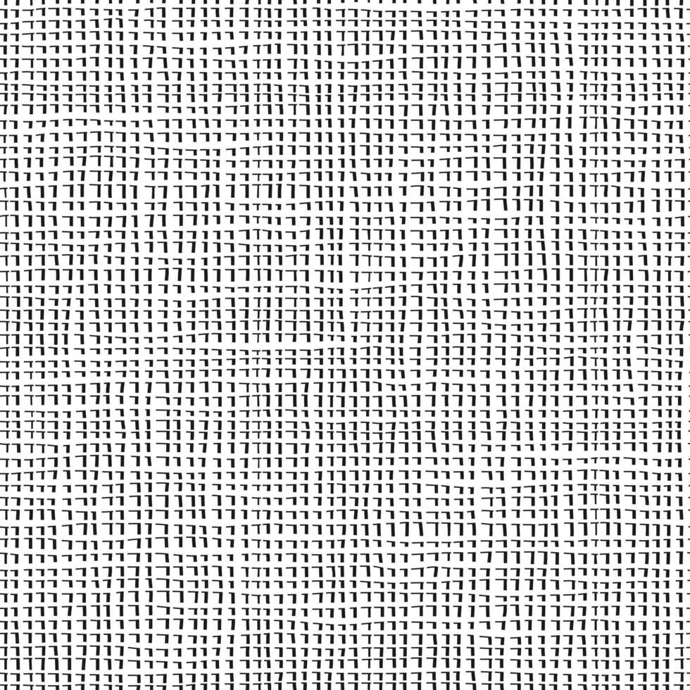 Irregular abstract seamless pattern. Dashed line texture. Black and white background. Vector illustration
