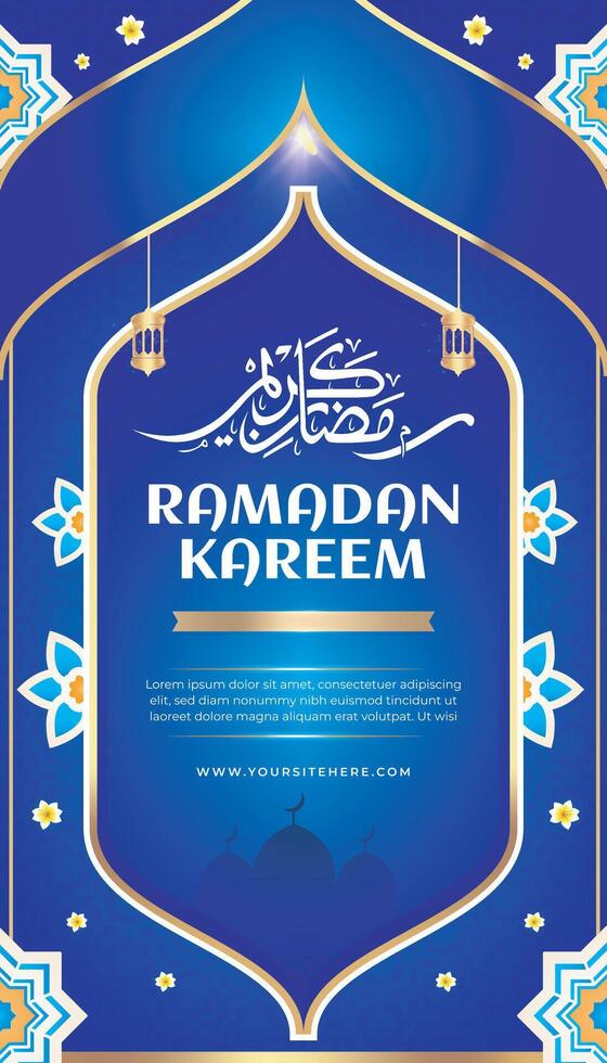 RAMADAN KAREEM EID MUBARAK GREETING DAY ISLAM BACKGROUND TEMPLATE 4 vector