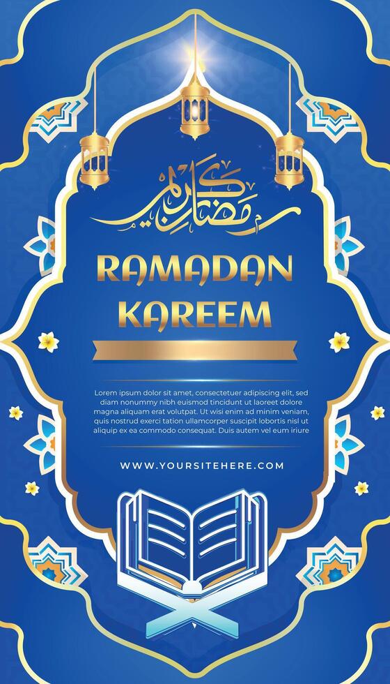 RAMADAN KAREEM EID MUBARAK GREETING DAY 3D TEXT EDITABLE ISLAM BACKGROUND 7 vector