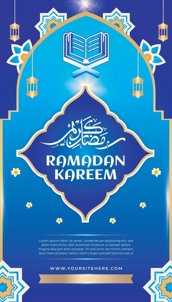 Ramadán kareem eid Mubarak saludo día islam antecedentes modelo 2 vector