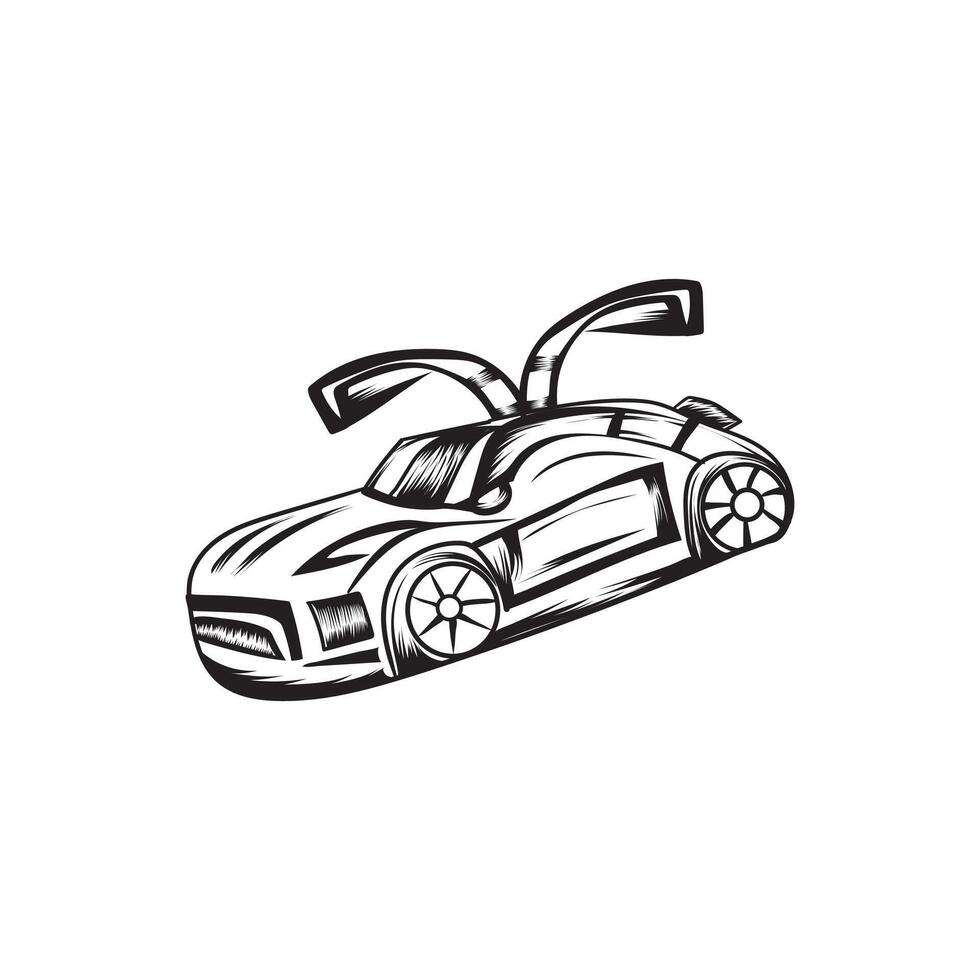 Ilustración de diseño de vector de coche