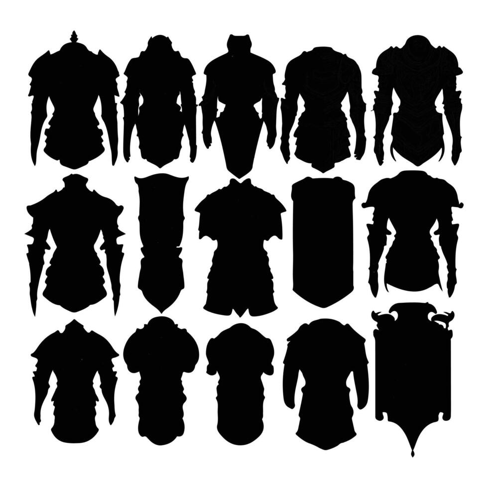 AI generated armor design illustration isolated on white background vector
