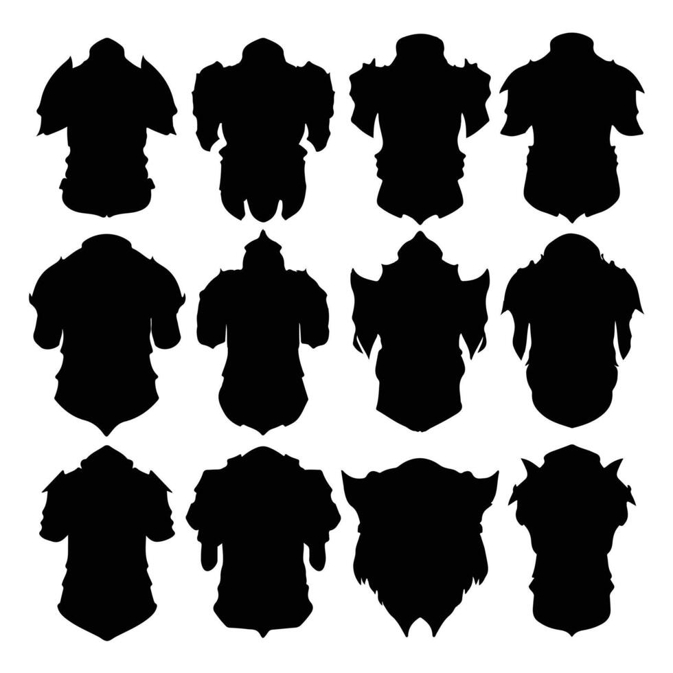 AI generated armor design illustration isolated on white background vector