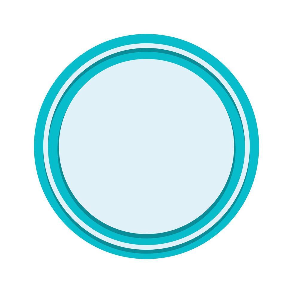 Blue Round Bullet and Number Point Vector Illustration