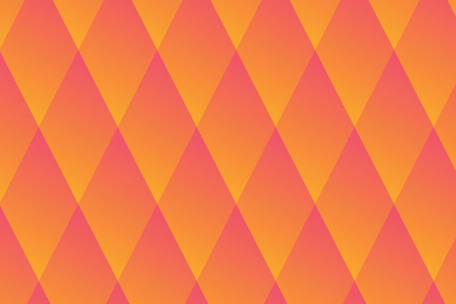 Geometric pink and orange background gradient rhombus elements. The composition combines various rhombus shapes, lines and colors vector