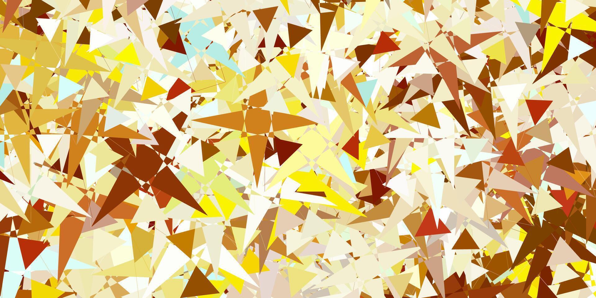 Light Blue, Yellow vector background with polygonal forms.