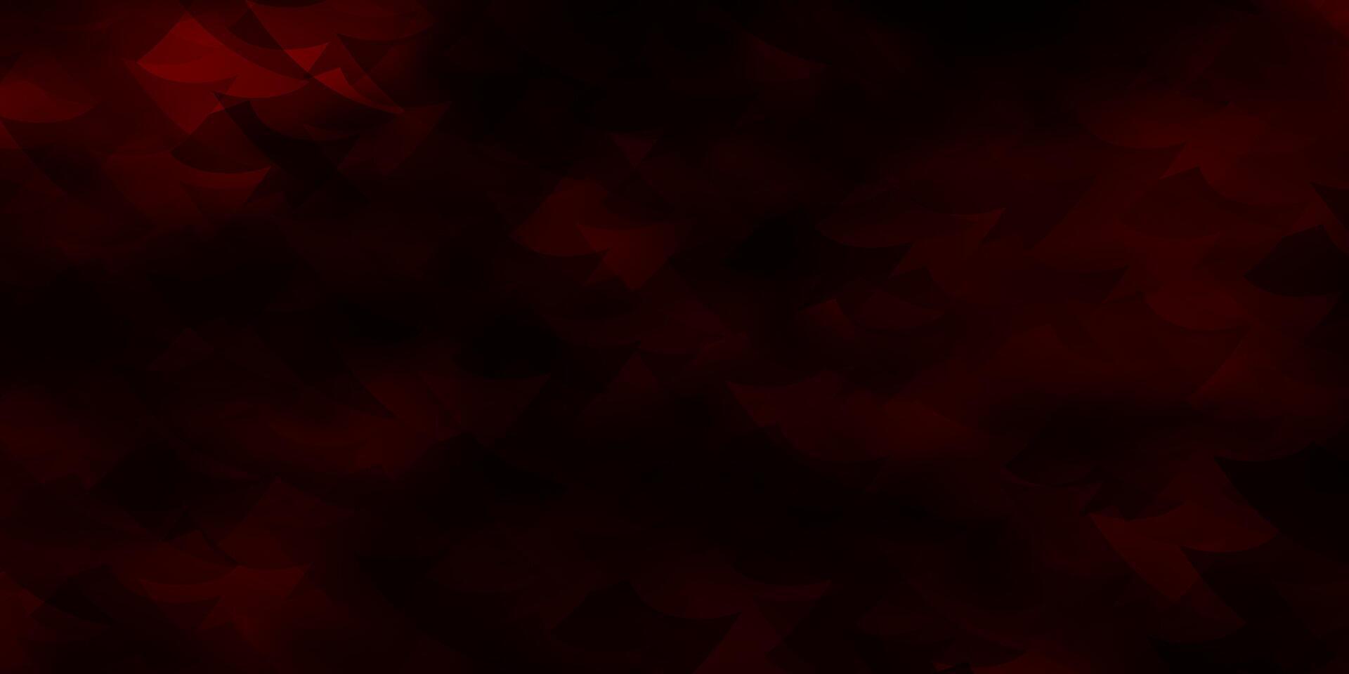 Dark Red vector backdrop with lines, rhombus.