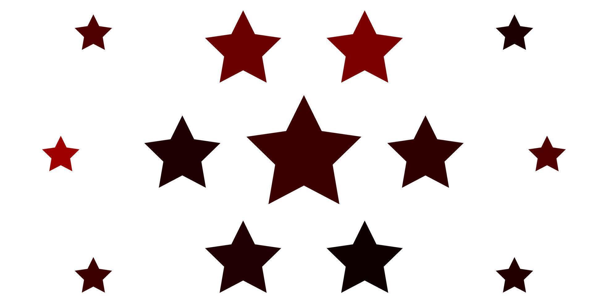 Light Red vector template with neon stars.