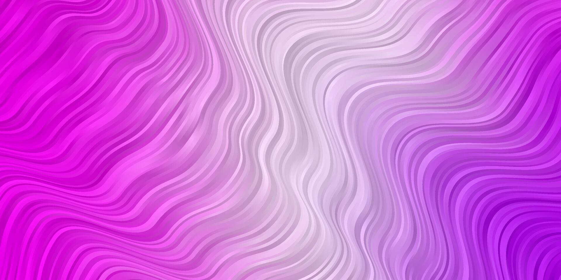 Light Purple, Pink vector backdrop with bent lines.