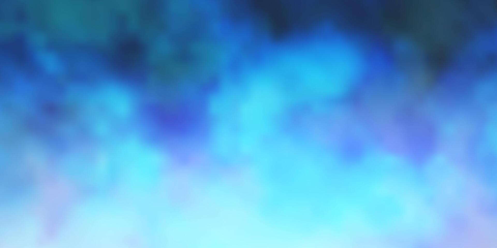 Dark BLUE vector template with sky, clouds.