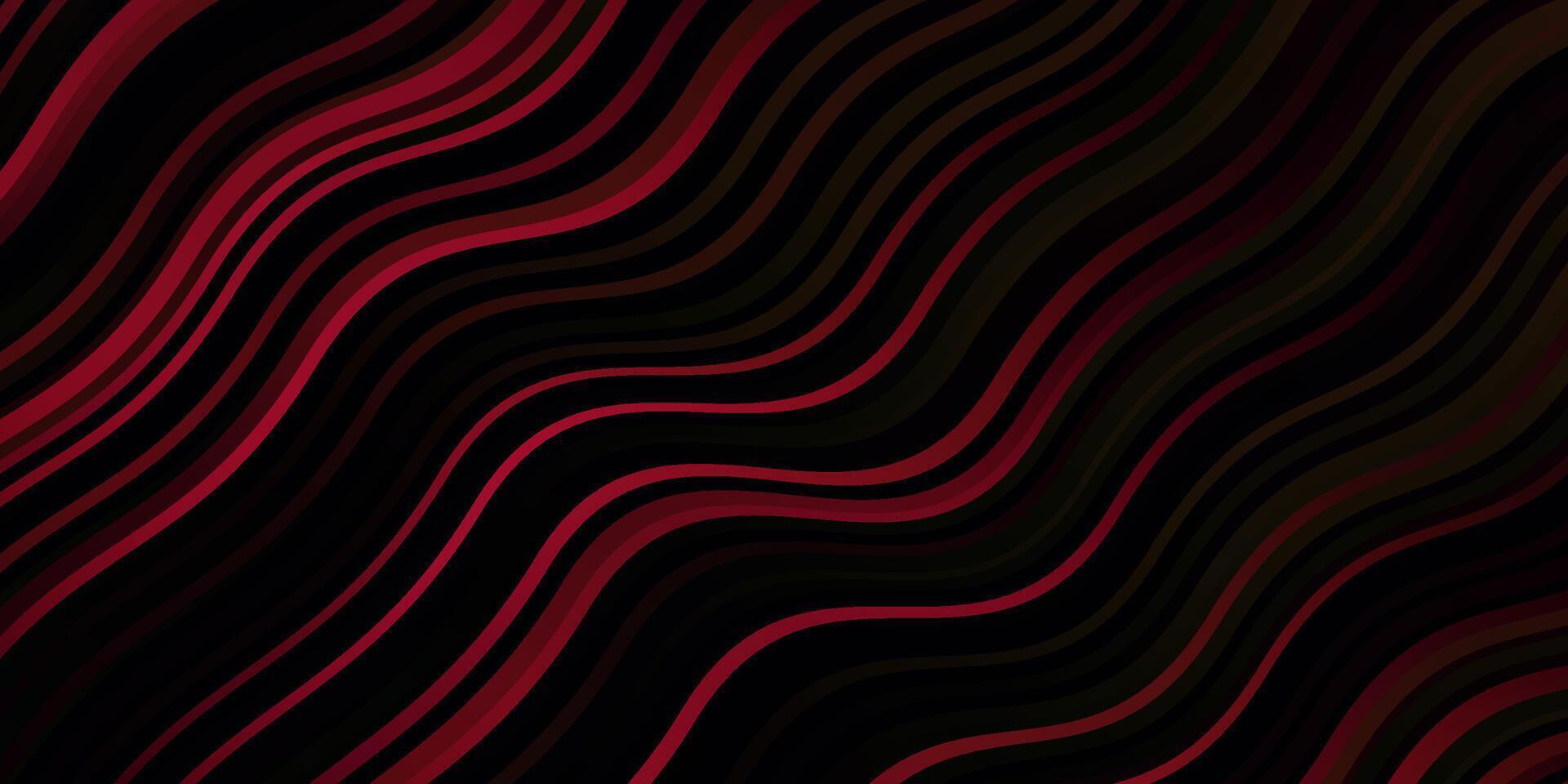 Dark Red, Yellow vector template with curves.